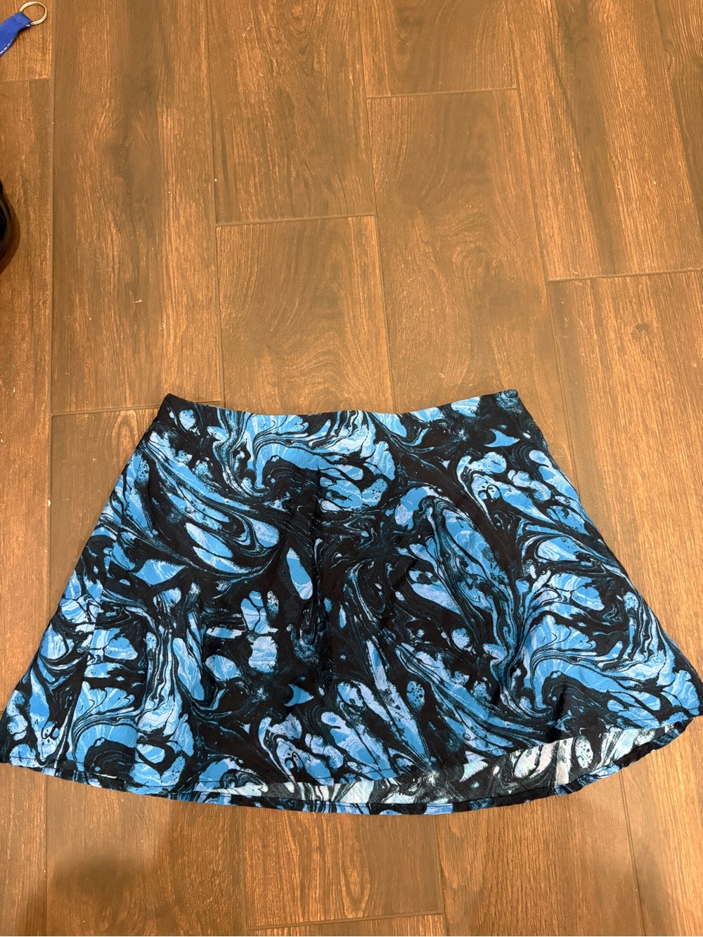 Urban Outfitters Black and Blue Marble Skirt